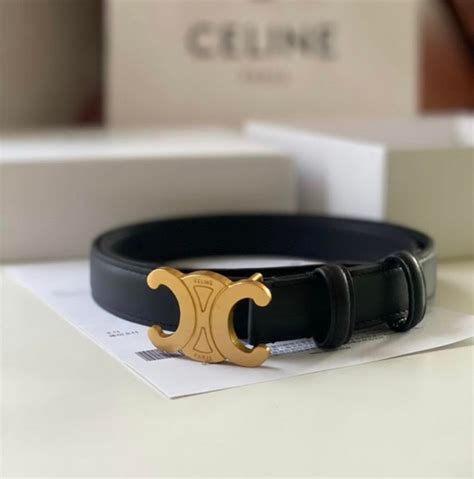 black celine belt|celine triomphe belt dupe.